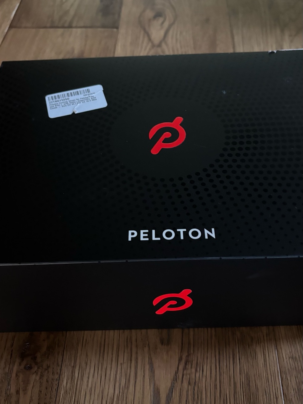 Peleton Brand New Mens Black and White Cycling Shoe Size 10.5